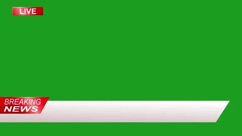 Breaking News Live Lower Third Green Screen Template Vidéo 318961883