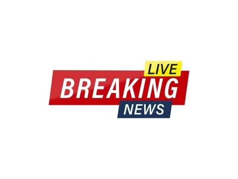 Breaking News live Vector Stock Illustration