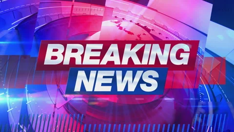 Breaking News - Loop with Globe and Animated Graphics - Loop Stock Footage 332269396
