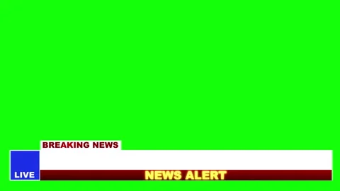 Breaking News Looping Green Screen  Motion Graphic Background Stock Footage 281188740
