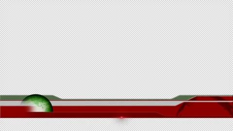 Breaking News Lower Third with Alpha Channel, transparent background. Stock Footage 248430079