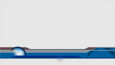 Breaking News Lower Third with Alpha Channel, transparent background. Stock Footage 248430097