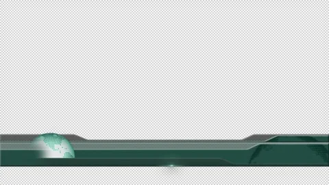 Breaking News Lower Third with Alpha Channel, transparent background. Stock Footage 248430203