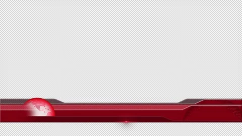 Breaking News Lower Third with Alpha Channel, transparent background. Stock Footage 248430208