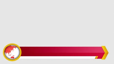 Breaking news lower third animation with alpha channel Stock Footage 262288460