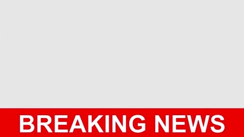 Breaking News Lower Third Banner Animation on White Background Vídeos de archivo 334358515