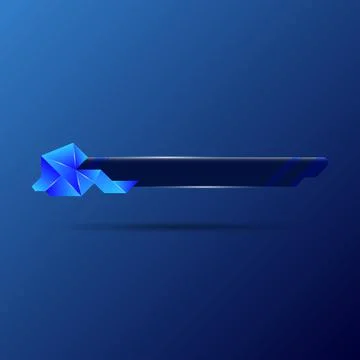 Breaking news lower third banner with blue gradient style for video broadcast Stock Illustration