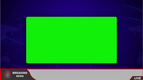Breaking news lower third green screen display animation 4k Stock Footage 279260038