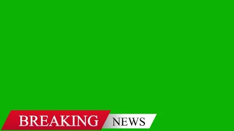 Breaking news lower third green screen 4k animation Stock Footage 279489199
