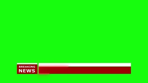 Breaking news lower third on green screen, breaking news lower third live breaki Stock Footage 307051827