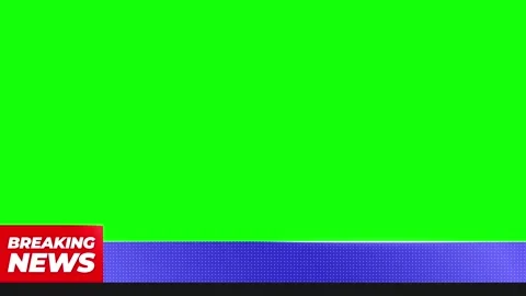 Breaking News Lower Third Green Screen Loop Animation Stock Footage 312160623
