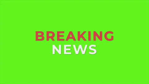 Breaking News - Lower third live breaking news brackground green screen Stock Footage 279299064