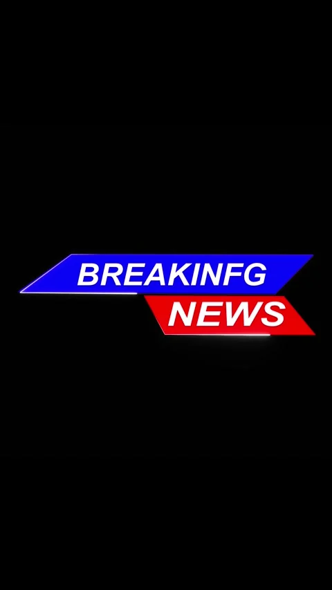 Breaking News - Lower third live breaking news News element breaking news Video stock 312455006