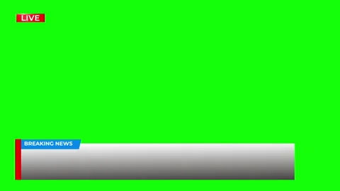 Breaking News - Lower third live breaking news background green screen and seaml Stock Footage 322918128
