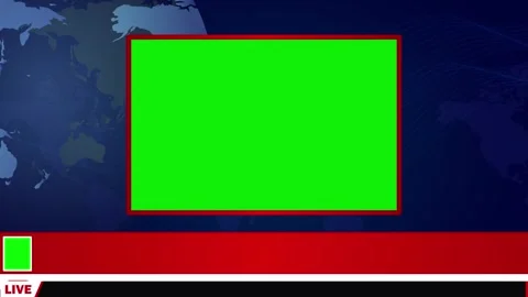Breaking news lower third on planet earth green screen display animation 4k Stock Footage 279260017