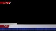 Breaking News Lower Third Template 1 Transparent Stock Footage