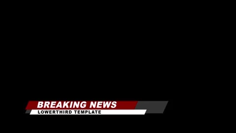 Breaking News Lower Third Template Animation Stock Footage 341415912