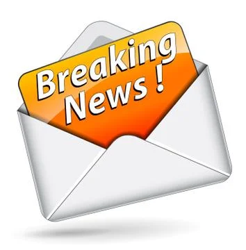 Breaking news message Stock Illustration