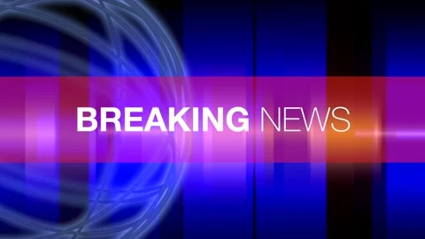 Breaking news motion graphics background, television graphics motion design Stock Footage 286195126