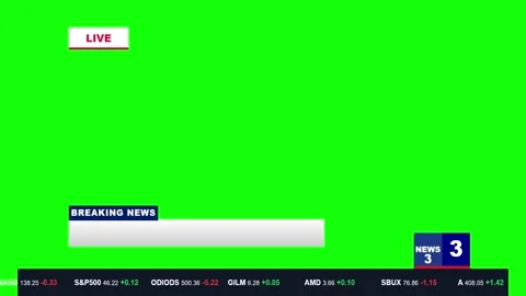 Breaking News Motion Graphics Overlay Template Vídeo Stock 341415712