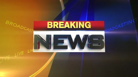 Breaking News with news graphic elements Stock Footage 166370914