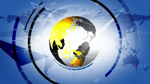 Breaking News Opening Broadcast Intro Loop 4K UHD Video Footage Video stock 341637511