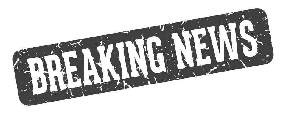 Breaking news rectangular sign. breaking news stamp イラスト素材