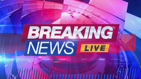 Breaking News Reveal Loop Animated Graphics - N. America Stock Footage 332269327