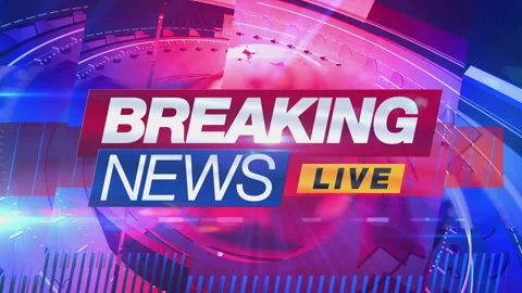 Breaking News Reveal Loop Animated Graphics - Europe Version Stock Footage 332269348