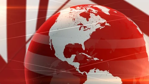 Breaking News Rings Backdrop Stock Footage 111896920