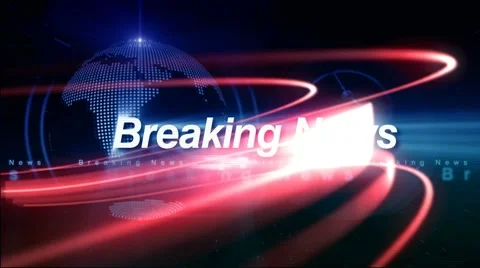 Breaking News ( Series 3  - Version from 1 to 4 ) Stock Footage 7768562