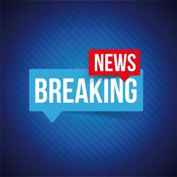 Breaking News speech bubble Stock Illustration
