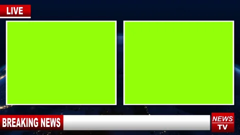 Breaking News Split Screen Interview Stock Footage 310745757