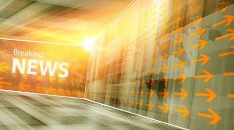Breaking News Studio background Stock-Illustration