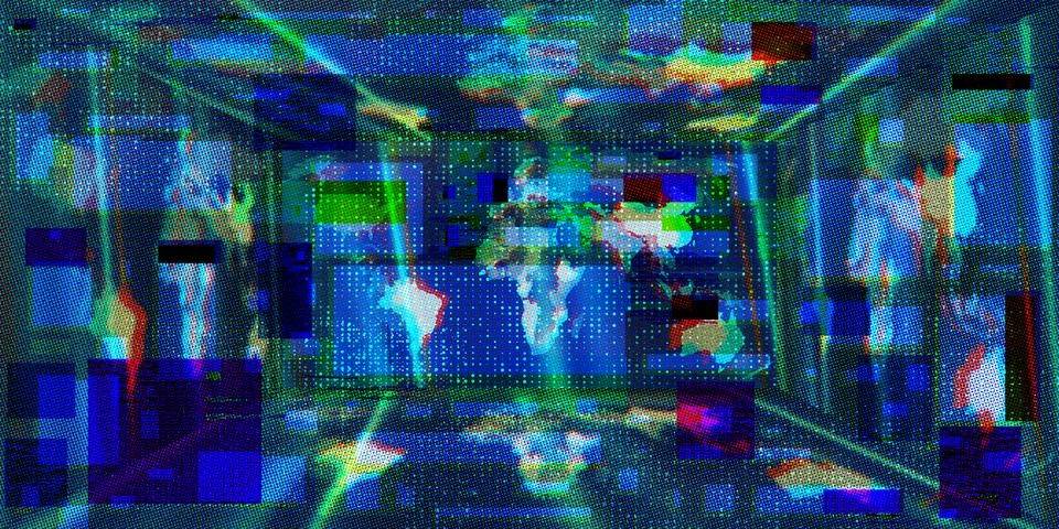 Breaking News Studio Background 스톡 일러스트