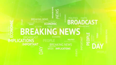 Breaking news tags concept background Stock Footage 66061169