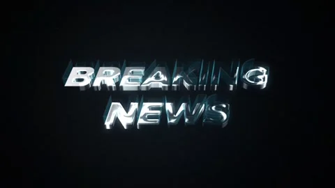 Breaking news text animation Video stock 305718898