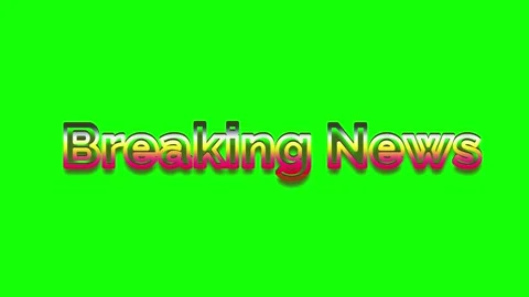 Breaking News text animation Stock Footage 340775343