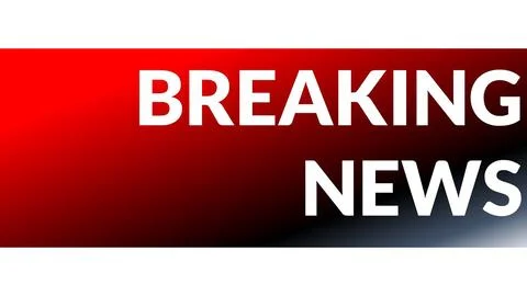Breaking news text for background during live broadcast on tv. Stock Illustration