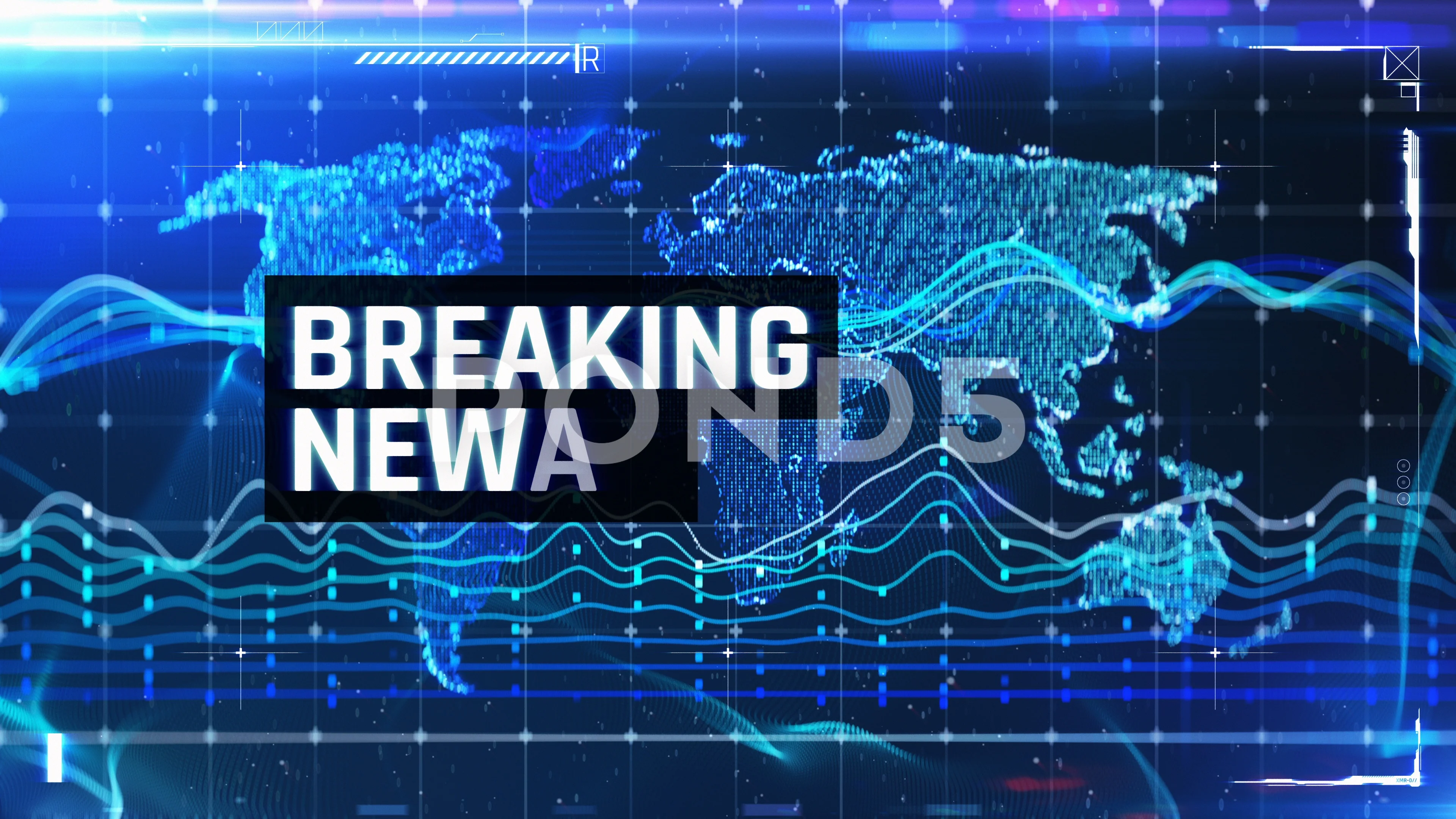 Breaking news text on blue background, f... | Stock Video | Pond5