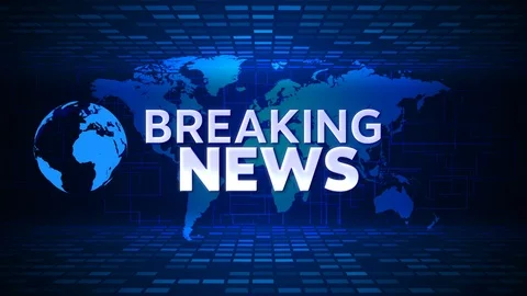 Breaking news title world background Stock Footage 99073103