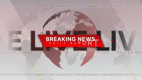 Breaking news transiton Stock Footage 302357974