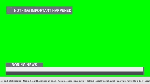 Breaking news ultimate boring nothing important Stock Footage 341825440