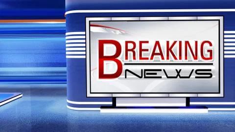 BREAKING NEWS Virtual studio 스톡 일러스트