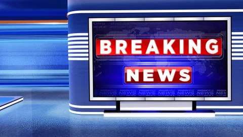 BREAKING NEWS Virtual studio イラスト素材