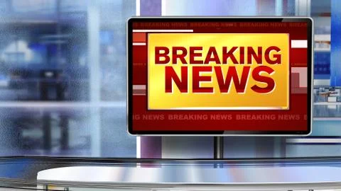 BREAKING NEWS Virtual studio 스톡 일러스트