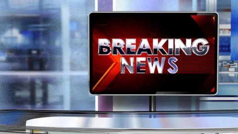 BREAKING NEWS Virtual studio 스톡 일러스트