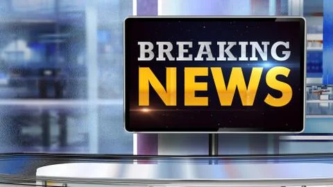 BREAKING NEWS Virtual studio イラスト素材