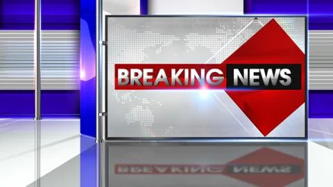 BREAKING NEWS Virtual studio イラスト素材