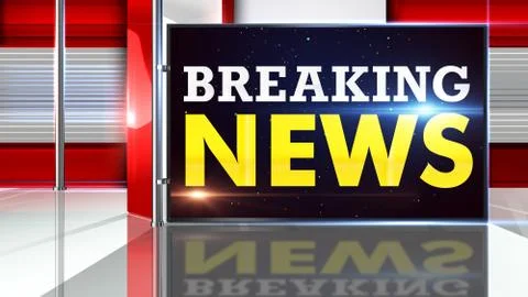 BREAKING NEWS Virtual studio 스톡 일러스트